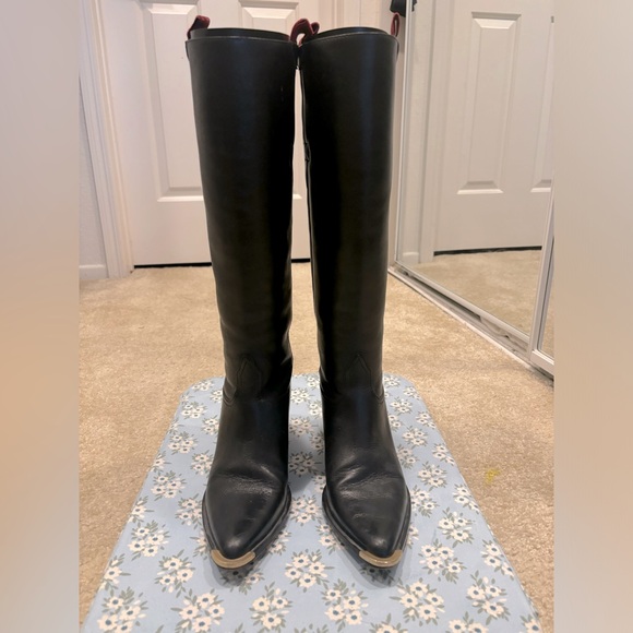 SCHUTZ Black Heeled Boots - Picture 1 of 5